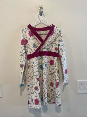 Tea collection floral faux wrap dress girls size 6